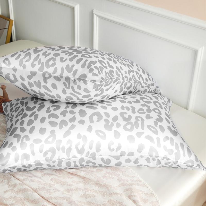 Leopard Print Pillowcase without Filler, 2 Counts Modern Simple Pillowcase, Soft Comfortable Pillow Protector, Pillow Cover for Home Bedroom Dormitory, Bed Sheet Set