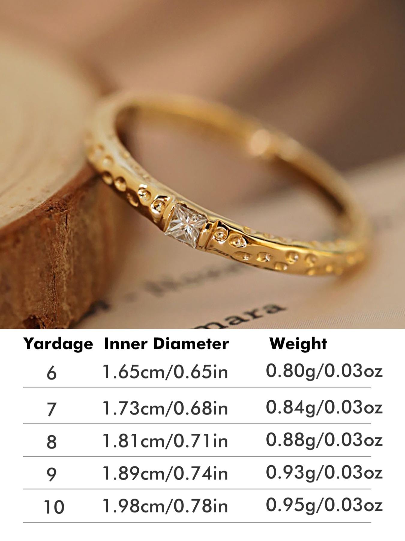 S925 Sterling Silver Square Zirconia Ring, Fashion Jewelry for Party, Daily Clothing Decor, Trendy All-match & Exquisite Jewelry for Birthday Gift, Solitaire Stackable Rings