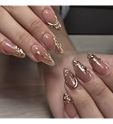 Red Press on Nails Short - Square Fake Nails with Leopard Print Design - French Tip False Nails Press ons - for Women Christmas Manicure 24Pcs