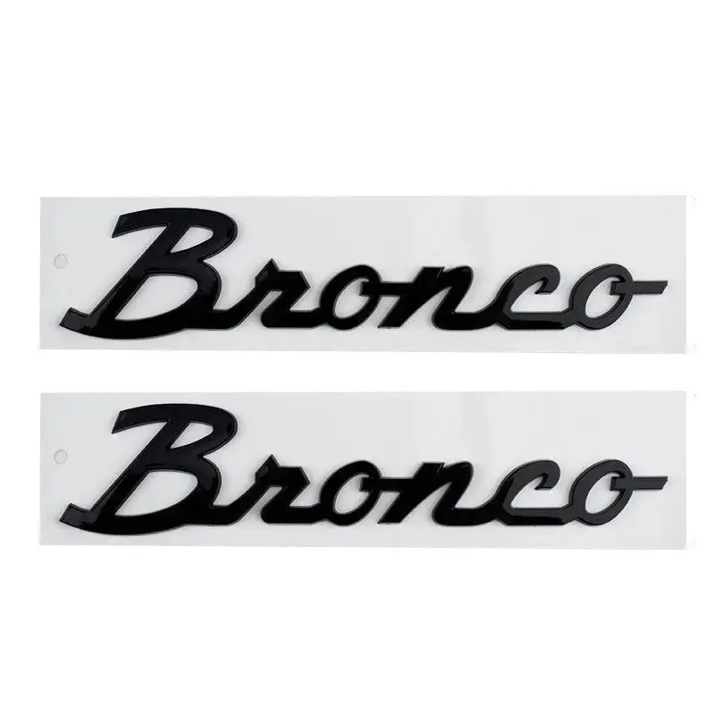 Car Styling 3D ABS Plastic Car Letter Logo Sticker Tail Door Badge Tailgate Letters Decal Auto Rear Trunk Emblem Decals For Ford Bronco Sport ST RS STLine Focus MK2 MK3 MK4 Mustang GT SHELBY Mondeo Decoration Accessories