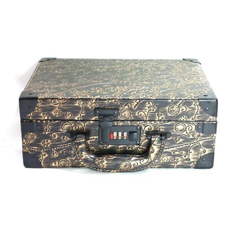 Vintage Haircutting Tool Box, Password Lock Portable Barber Kit, Specialized Beauty Tools, Single Item Pack, Retro Hairstyling Equipment