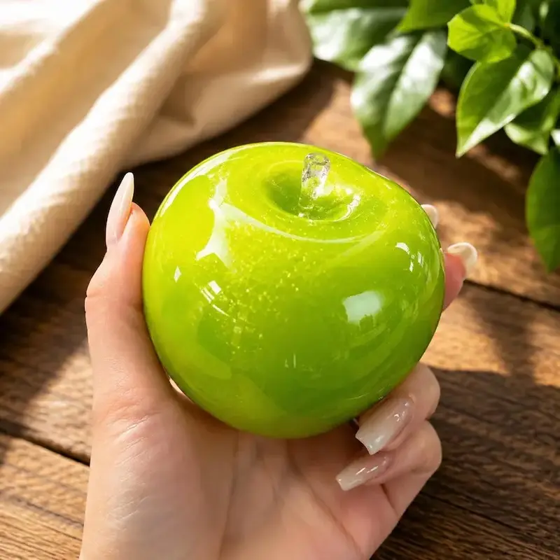 Green Apple Slushie Squishy Crunchy Moldable Sensory Fidget Toy Slow Rising Stress Reliever Squeeze Fidget