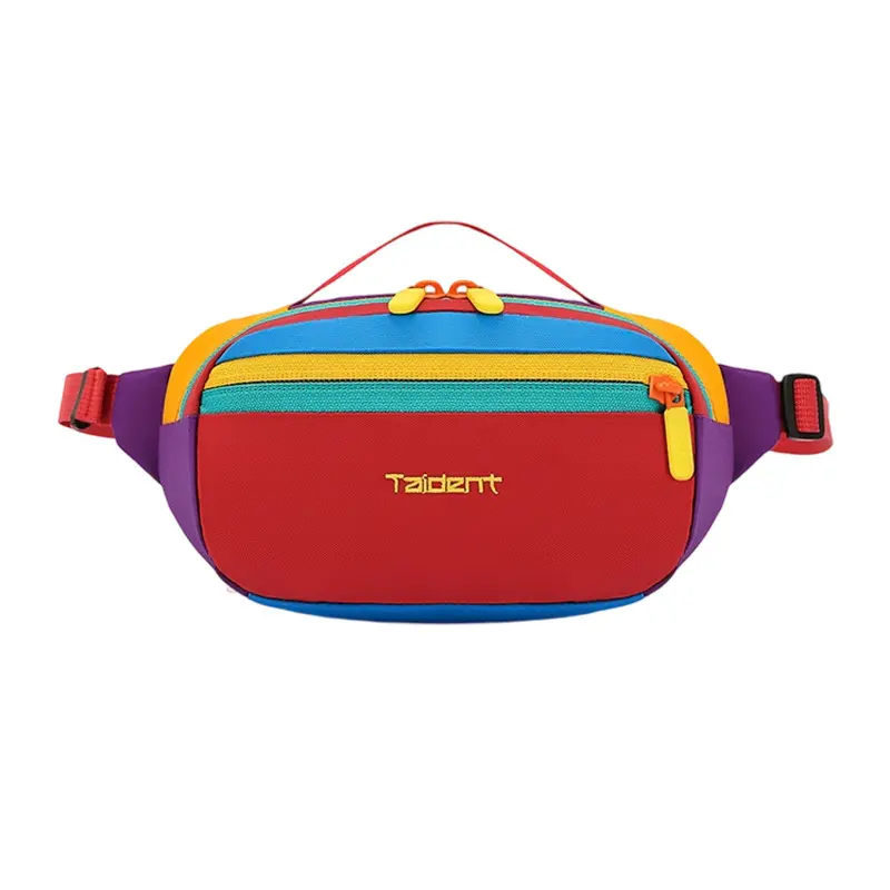 Sporty Chic Colorblock Nylon Fanny Pack - Lightweight Water-Resistant Belt Bag, Adjustable Strap Multi-Pocket Waist Bag for Hiking, Travel b49013, Lightweight Waist Bag, Nylon Shoulder Bag
