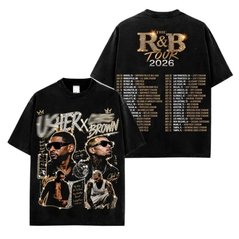 [🎶🔥Graphic Tee]R&B Tour 2026 Vintage Graphic Tee – Retro Hip Hop & Soul Music Streetwear Shirt, Premium Washed Cotton Concert Style Unisex Fan Merch Outfit, Oversized Casual Everyday Wear Gift for Music Lovers and Festival Fans