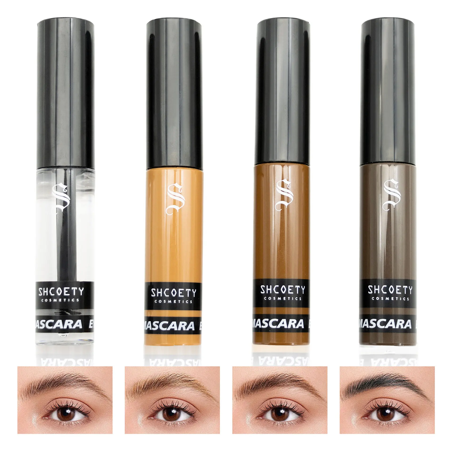 Tinted Brow Gel for Fluffy Natural Eyebrows Long-Lasting Waterproof Sweat-Resistant Smudge-Proof Eyebrow Makeup for Defined Wild Brows Ideal for Workout Daily Wear