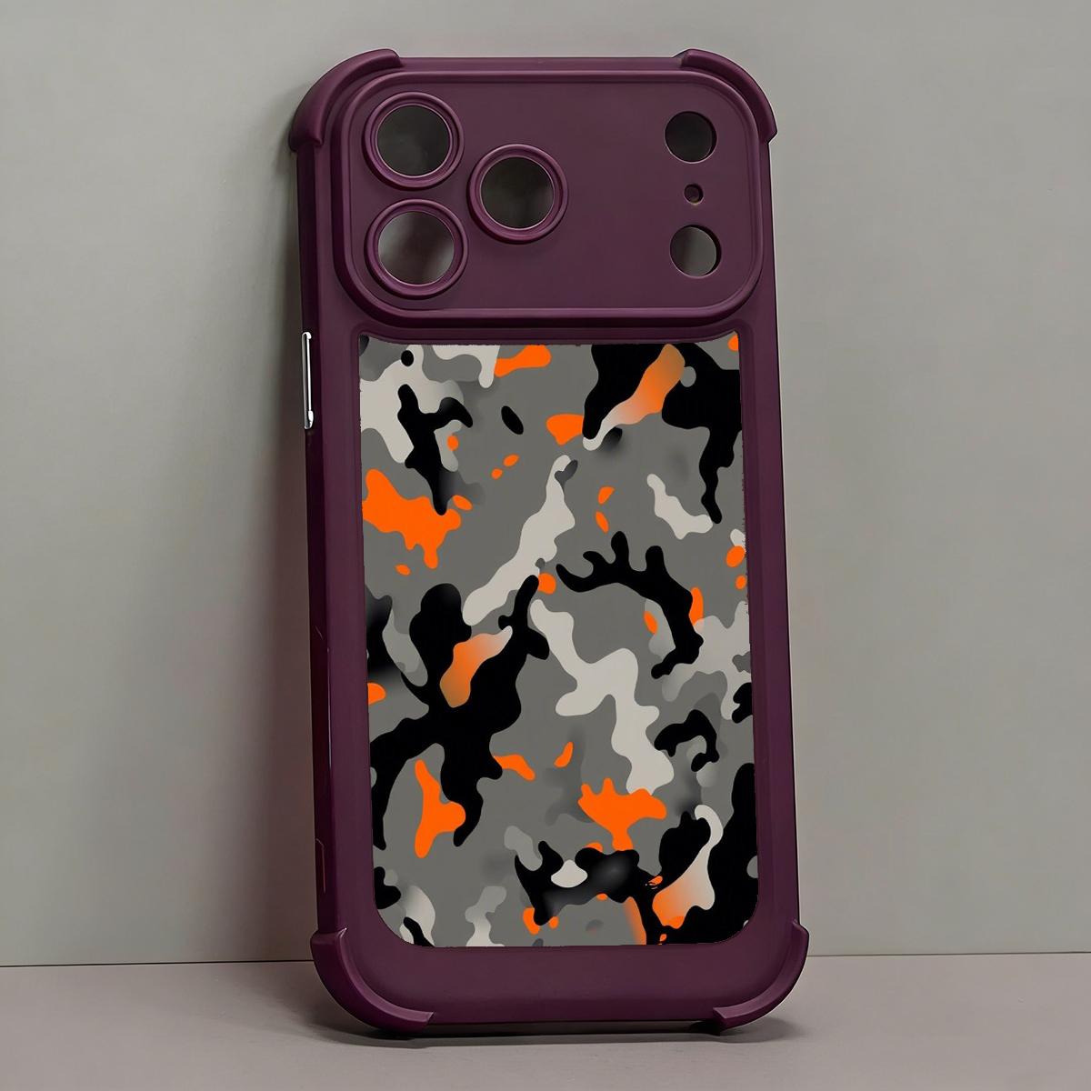 2026 Trending Camo Pattern iPhone 17 Pro Max Case with Four Airbag Corners Shockproof Rubber Cover for iPhone 17 Air Promax 17Pro 13-16 Gifts for Girls Men Boy Hunter Outdoor Smooth Anti-Fingerprint