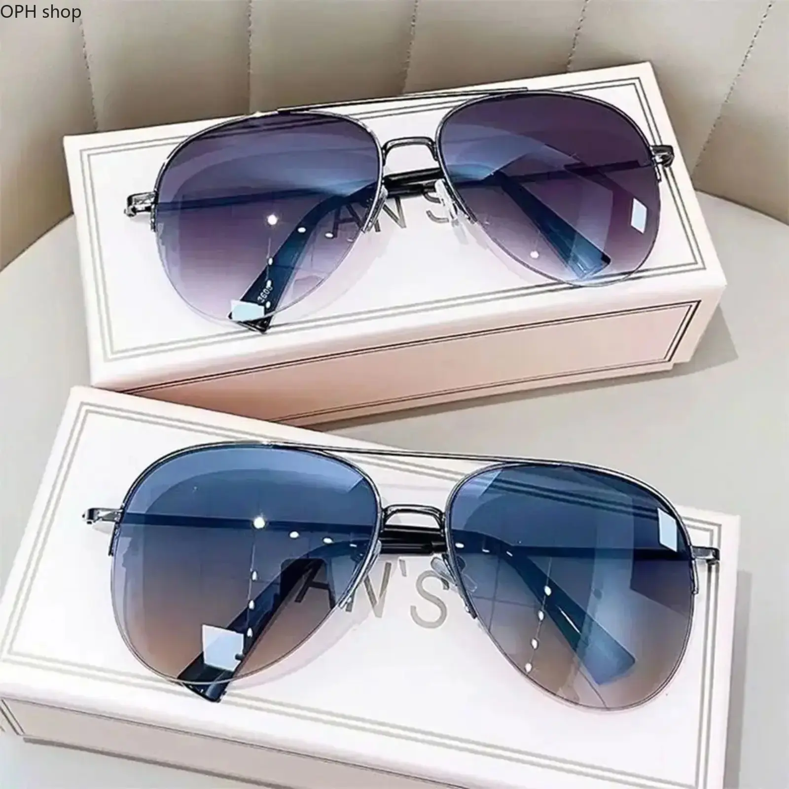Unisex Vintage Gradient Oversized Full-Rim UV400 Sunglasses, Lightweight Fashion Eyewear Trendy Shades for Men Women, Driving Outdoor Daily Street Accessory