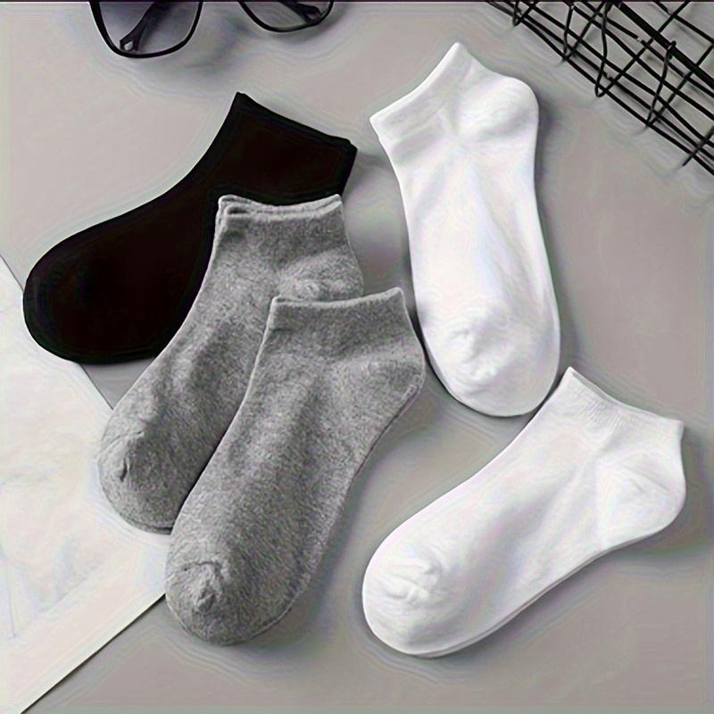 20/40 Pairs of Soft Comfortable Breathable Black White Gray Socks for Daily Outdoor Wear Simple Versatile Cotton Spandex Woven Athletic Socks