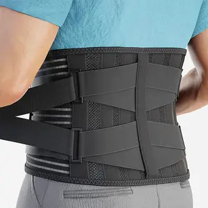 Back Braces for Lower Back Waist Belt with 6 Stays Breathable Lumar Belt for Men Women Work Waist Girdle Support Healthcare