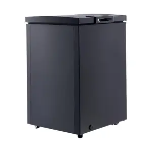 VEVOR Chest Freezer, 3.3 Cu. ft Compact Deep Freezer, Free Standing Top Open Door Chest Freezers with 2 Removable Baskets Adjustable Thermostat - Energy Saving, Low Noise Garage Ready, Black