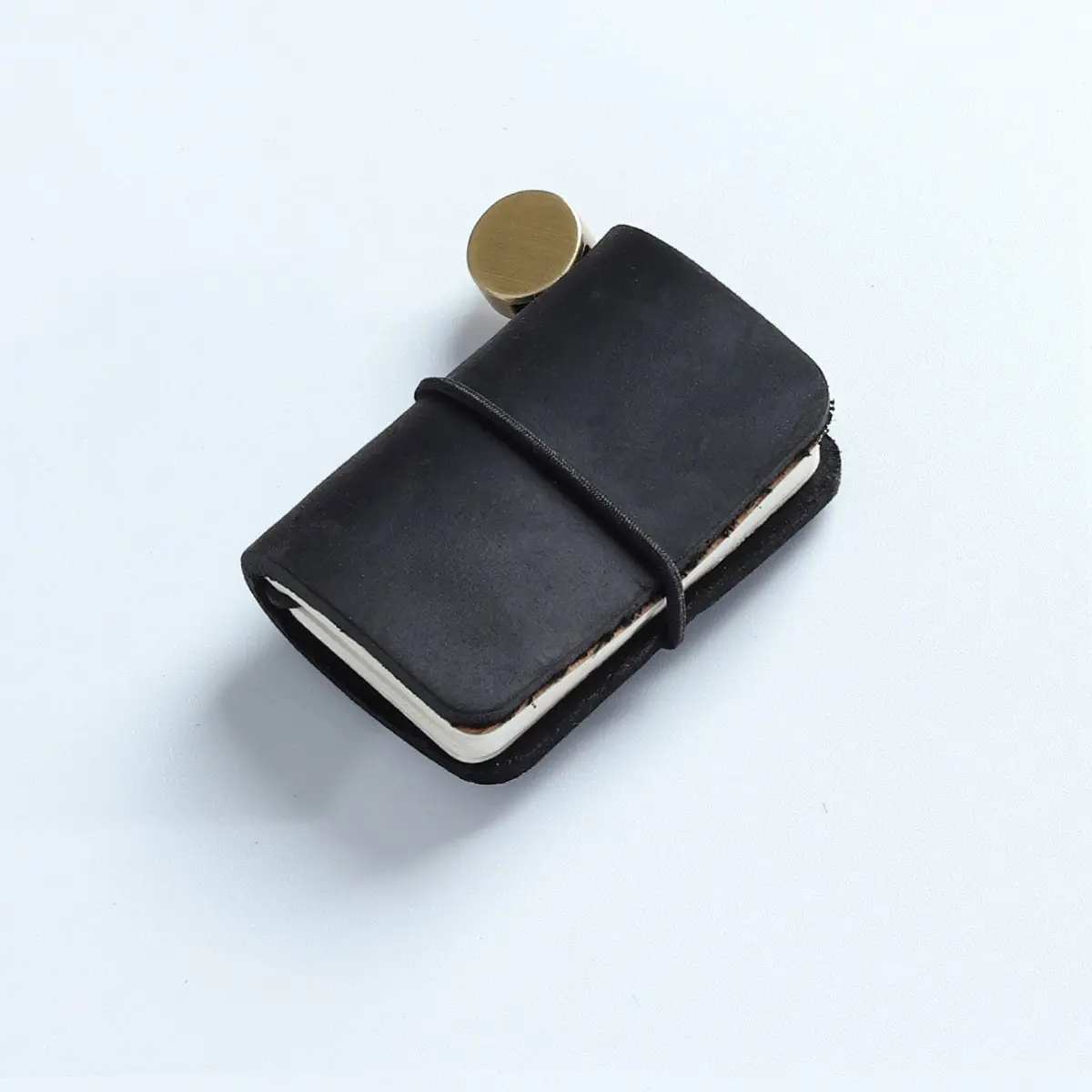 High-End Leather Notebook, Mini Genuine Leather Journal, Vintage Cover, 64 Pages, Perfect for Travelers, All Seasons Use