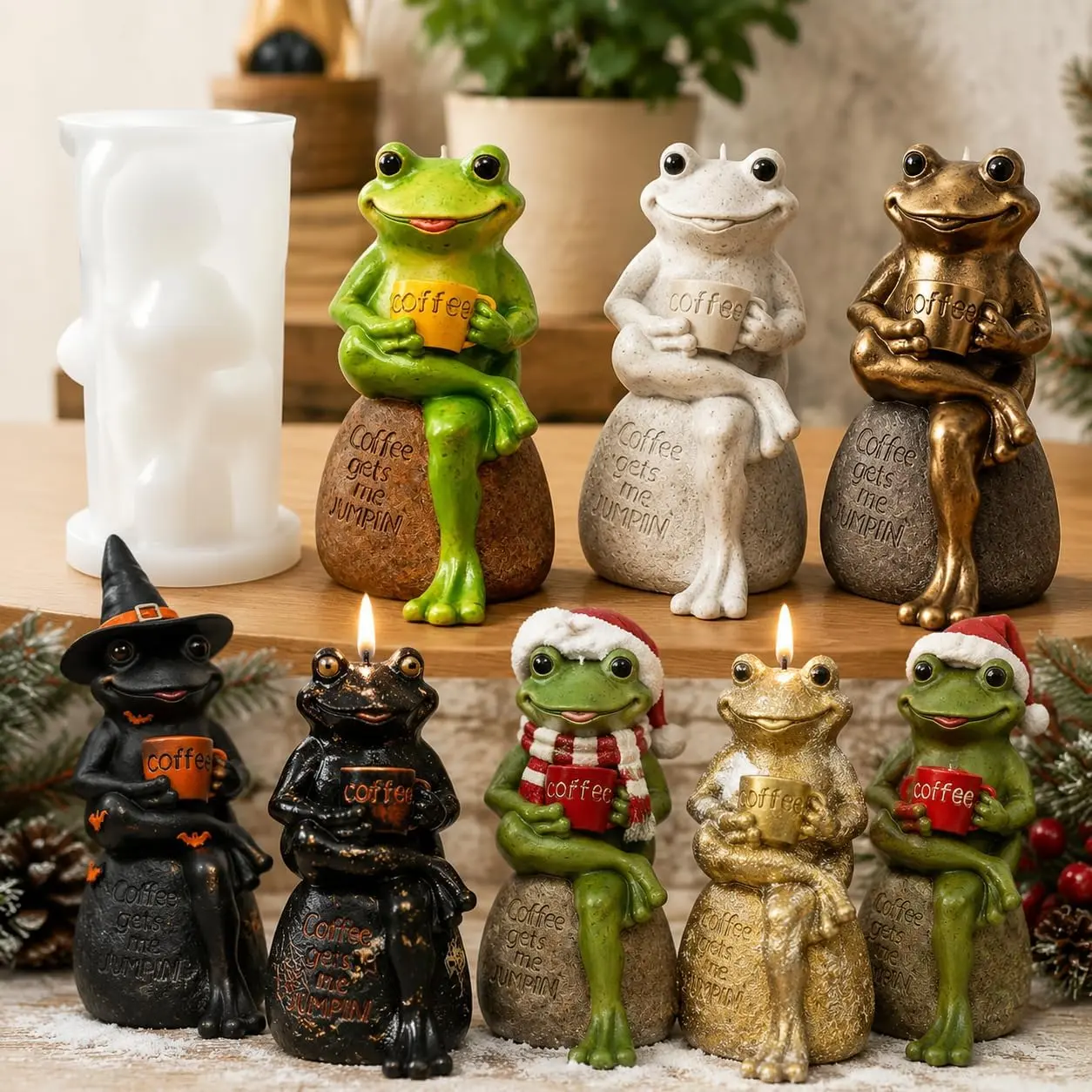 3D Frog Silicone Mold – Multi-Functional Epoxy Craft Mold for Candles, Plaster Figurines, Resin Decorations – Perfect for Handmade Home Decor & Gifts