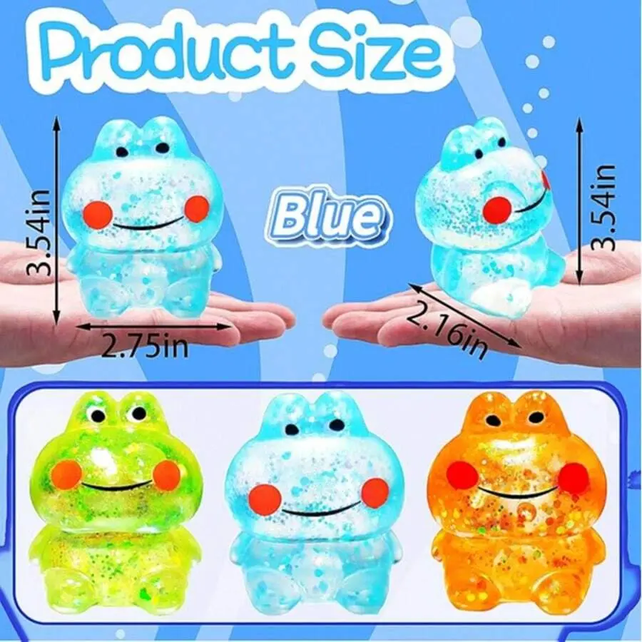 Frog Squeeze Ball, Stress Relief Toy For Kids And Adults, Elastic Sensory Toy For Anxiety And Pressure Relief, Squeeze Squeeze Toy, Party Favor, Classroom Prize