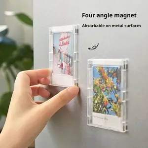 Polaroid Photo Frame ABS Magnetic Picture Frame Display Stand Without Punching And Sticking Refrigerator Magnet
