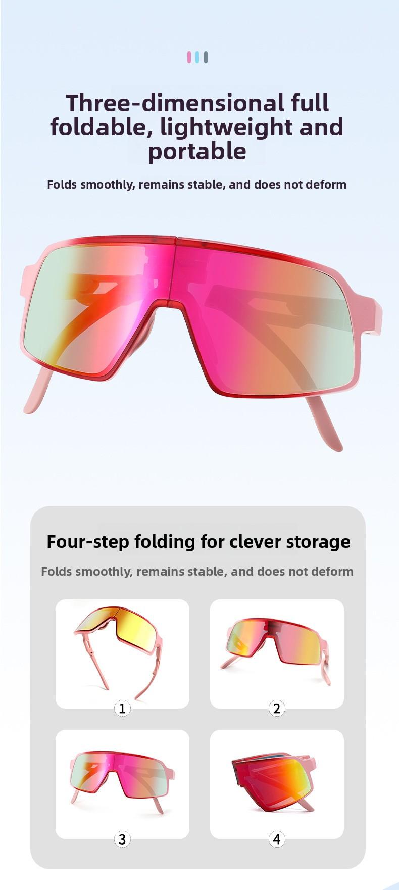 Pocket Magic Shades: Kids Foldable Sport Sunglasses - Unbreakable TR90, Anti-Fog UV400 Shield - Boys & Girls, with Compact Case