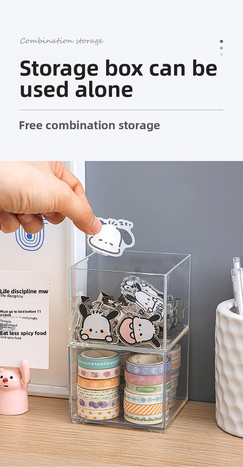 Clario "Crystal Grid" Modular Drawer Organizer Set — Clear PET Storage Bins for Home Reset and Vanity Organization. These Stackable Plastic Dividers are Perfect for Kitchen, Office and Bathroom Cabinets. Pinterest Style Closet Sorter