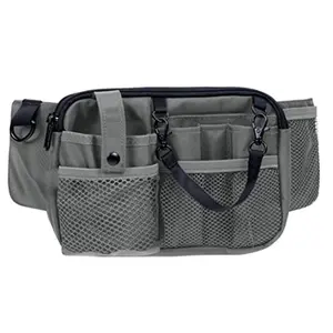 Outdoor Sports Waist Pack with Water Bottle Holder, Waterproof Running Fanny Pack, Multi-Pocket Fitness Belt Bag for Hiking Walking