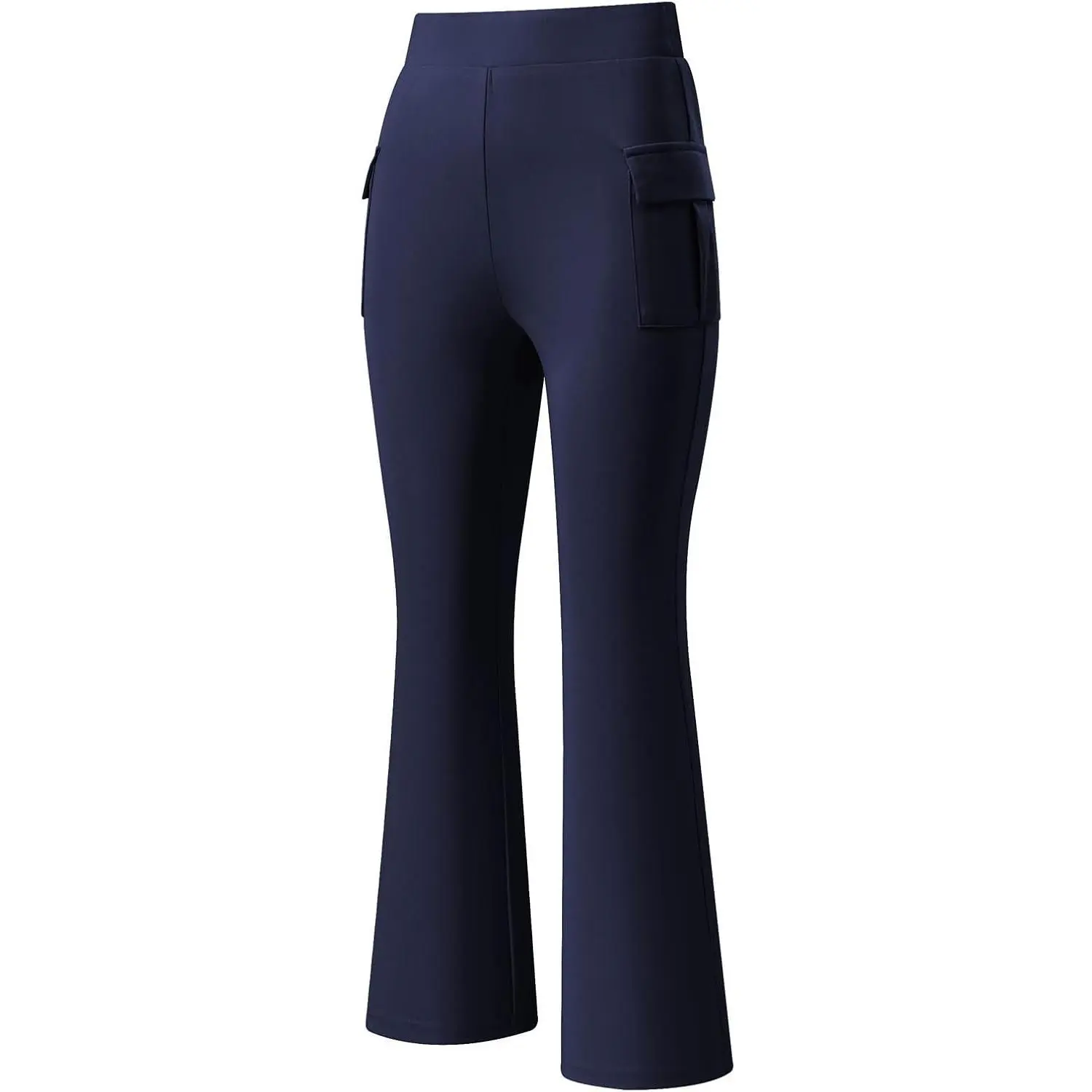Girls Cargo Flare Pants Kids School Bell Bottom Trousers Size 6-15Y | High Elastic Waist, Flare Leg, Cargo Pockets, Stretchy Soft Breathable, School Uniform Fashion(Gift)