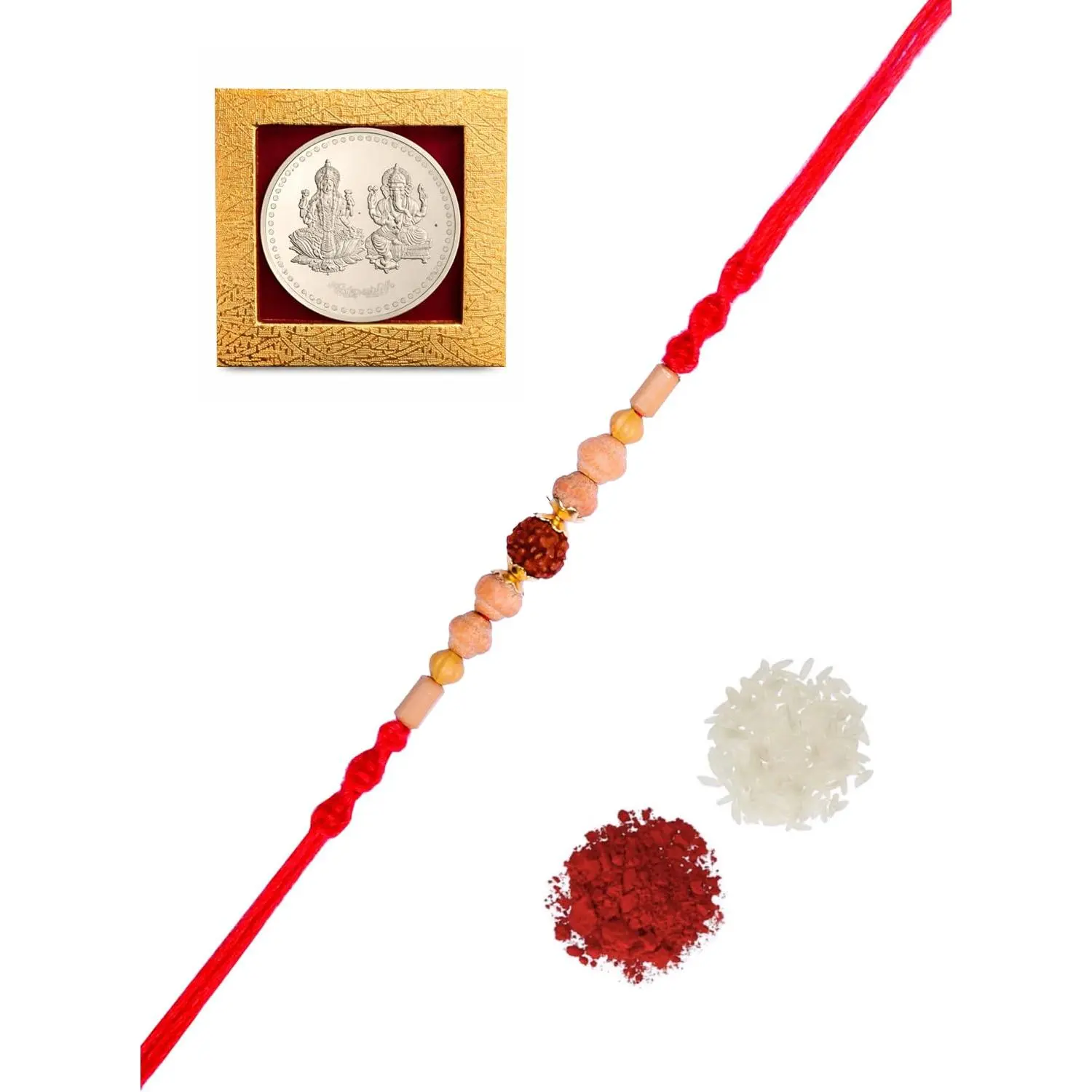 Rakhi/Rakhi for /Rudraksha Rakhi/Rakhi for  with  Set/Rakhi Bracelet/rakhi for  and bhabhi/Rakhi Set