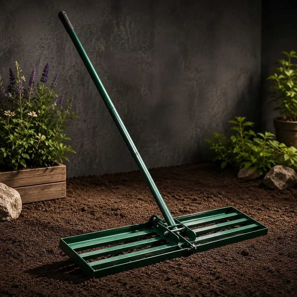 ARCH Heavy Duty Lawn Leveling Rake – 79.5-in Extended Reach Lawn Care & Landscaping Equipment, Garden Tool for Soil Grading, Compost Sand Spreading for Gardens