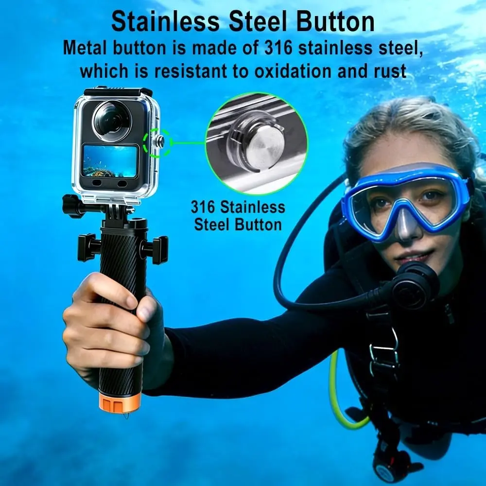 Dive Case for Dji Osmo 360 Camera, 45m/148ft Underwater Diving Housing, Waterproof Case with Bracket, Anti-Fog Inserts, Dji Osmo 360 Accessories, Mount
