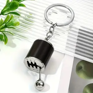 1pc [Gearbox Fidget Toy] Six Speed Manual Transmission Shift Gearbox Fidget Toy - Automotive Part Car Keychain Key Ring