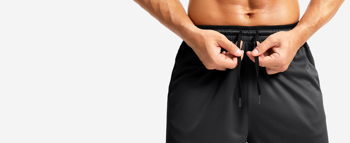 Men's Long Basketball Shorts with Zipper Pocket 9"/11'' Quick Dry Gym Shorts Lightweight Athletic Shorts for Men