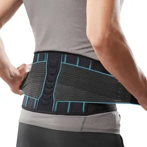 Father's Day Gifts for Dad with Back Pain| Copper Infused Lumbar Support Belt| 6 Stays Lightweight Back Brace for Lower Back Pain Relief Sciatica Arthritis