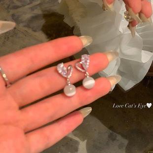 925 silver needle retro metal earrings, women's high-end geometric plain ring ear buckles, versatile and exaggerated commuting earrings