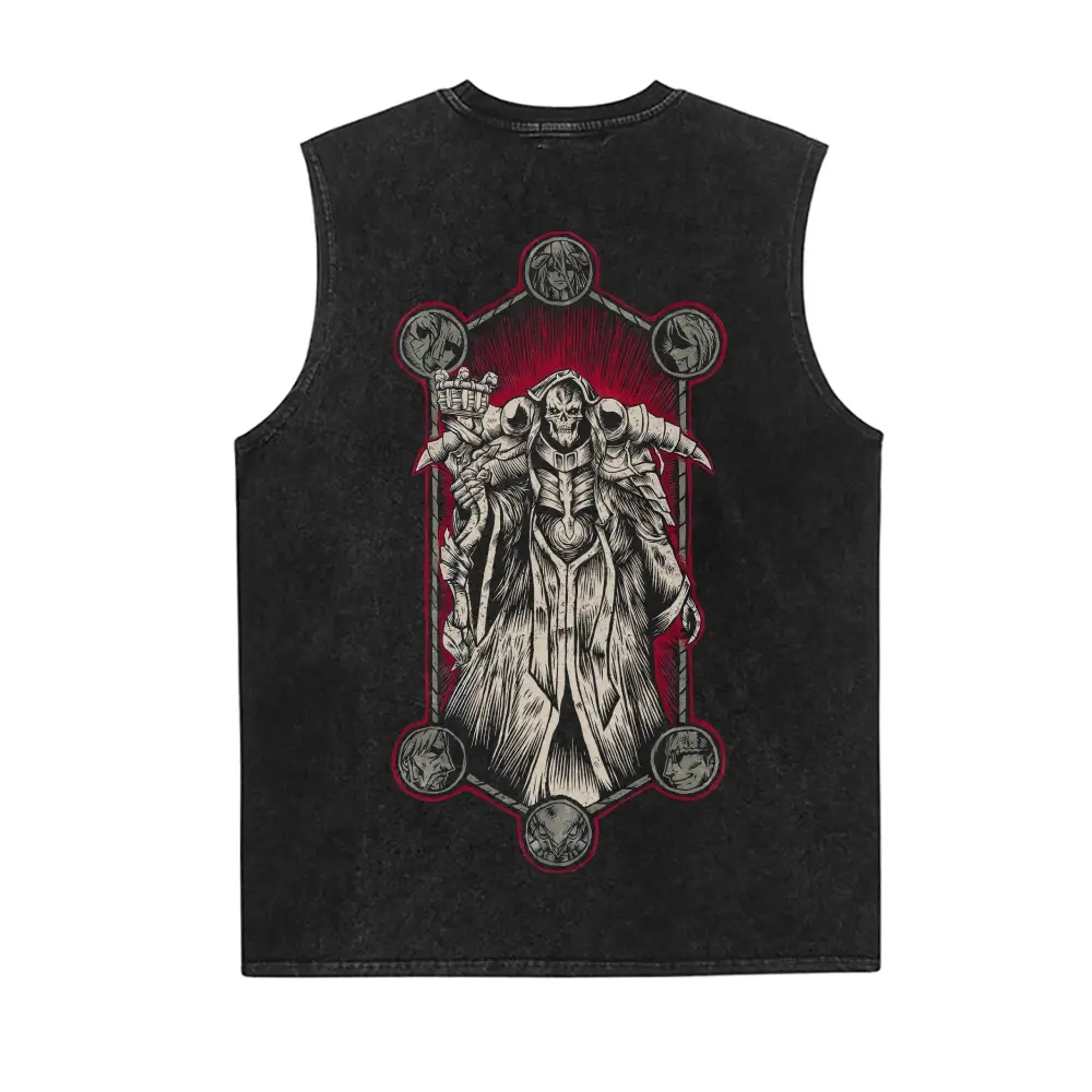 [Vtg90s] Anime Vintage Washed Tank 90s Graphic Sleeveless Tank Tops Men Vest Streetwear Outfits Men Vacation Outfits Sleeveless Shirt