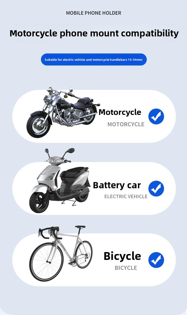 Navigation stand, motorcycle phone holder, delivery rider stand, bicycle shockproof phone holder wholesale