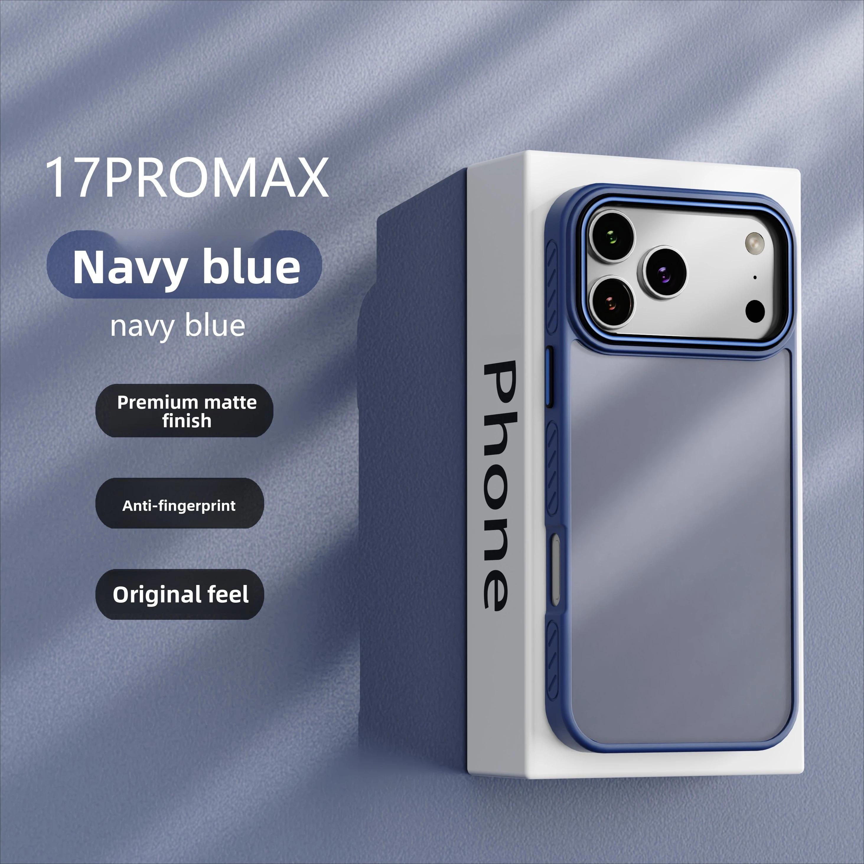 New Matte Transparent Case for IPhone  17 Air 17 16E 16 15 14 13 12 11 Pro Max Lens Protection Shockproof Coque for IPhone 16 Pro Max Cover