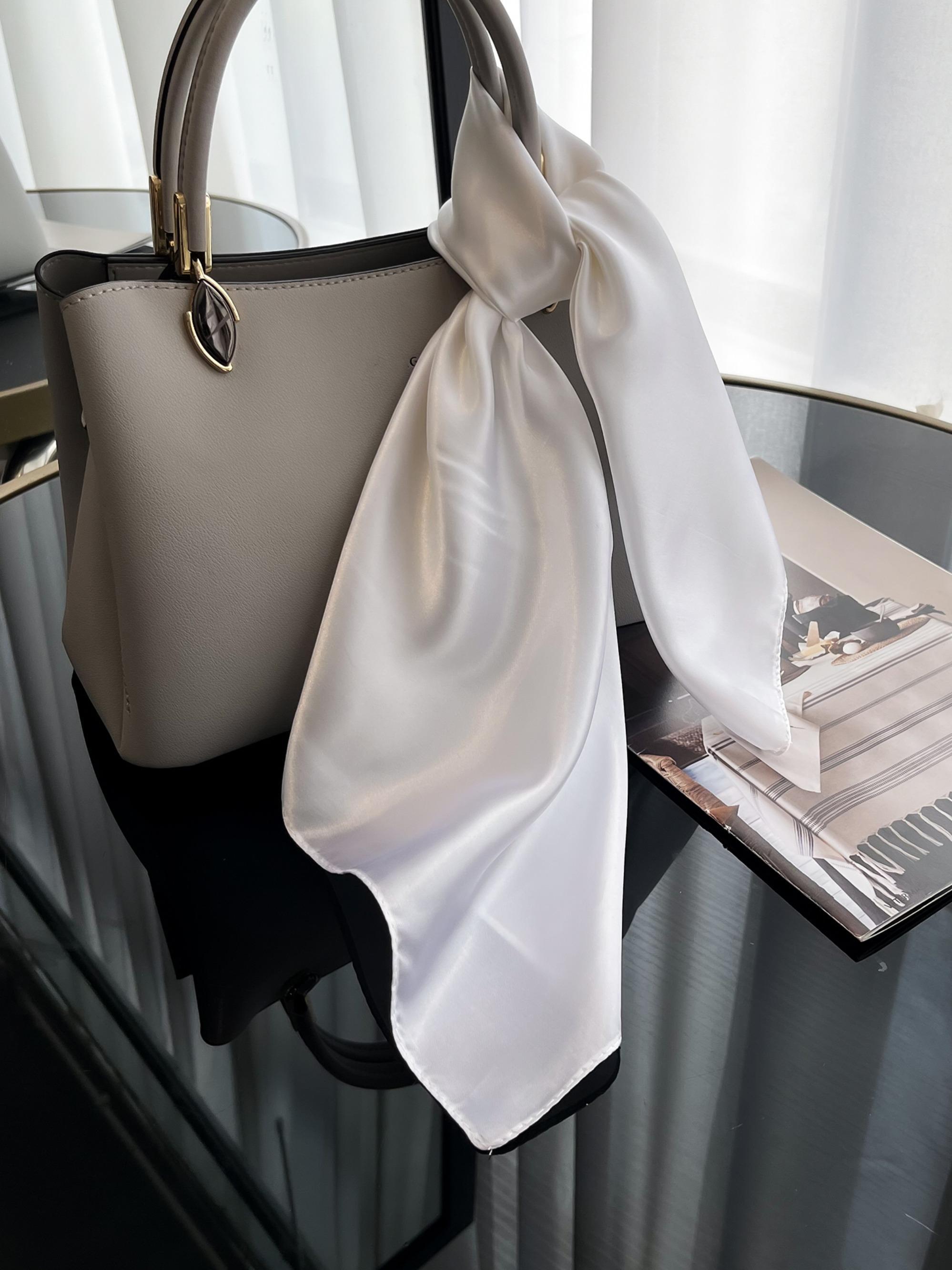 Women's Solid Color Square Scarf, Soft Comfortable Breathable Scarf for Daily Wear, Fashion Accessories for Women & Girls, Casual Soft Shawl, Fluffy Soft Scarf