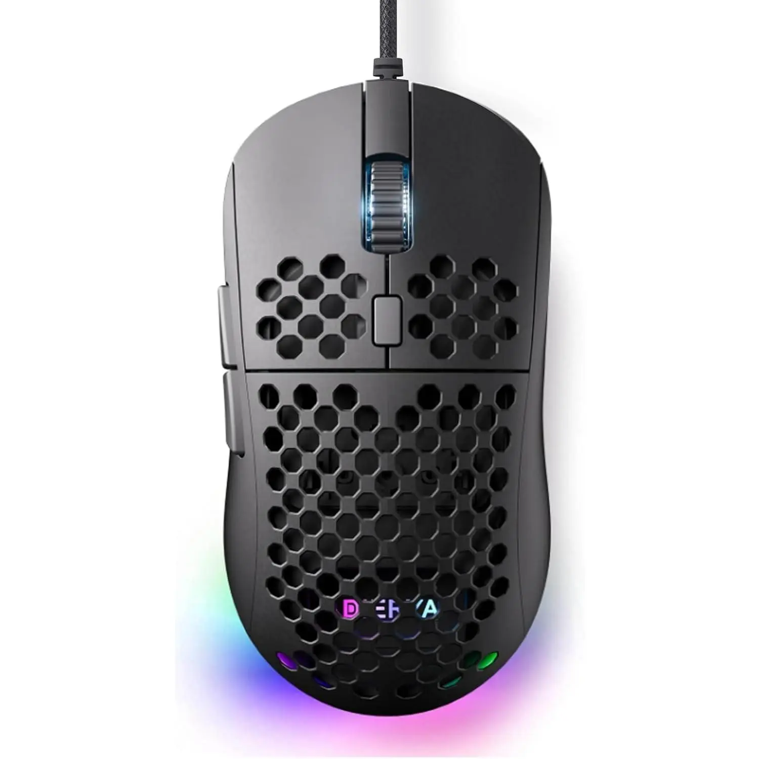 M1SE Wired Gaming  with  Shell, 12800DPI Optical Sensor, 6 Programmable Macros, Software Support for Custom Key Config, and RGB Settings for Windows 7/8/10/XP, Vista, Linux-Black