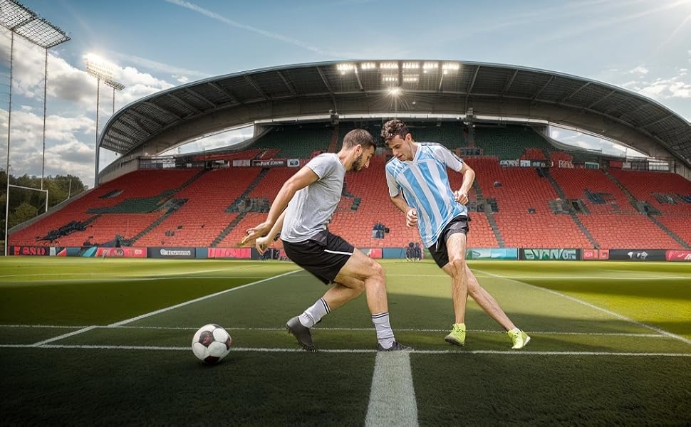 3 Pack Men’s Grip Soccer Socks, Anti Slip Athletic Socks with Non Slip Pads, Football Basketball Sports Grip Socks, Breathable Stretch Fit for Training Gym Running, Performance Sportswear Essential