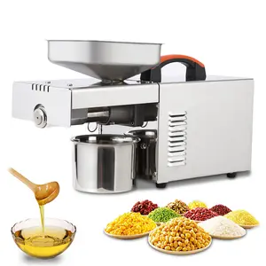 900W Electric Oil Press Machine, Automatic Cold and Hot Oil Extractor, 304 Stainless Steel Organic Oil Expeller for Peanuts, Sesame, Walnuts, Almonds, Home & Commercial Use