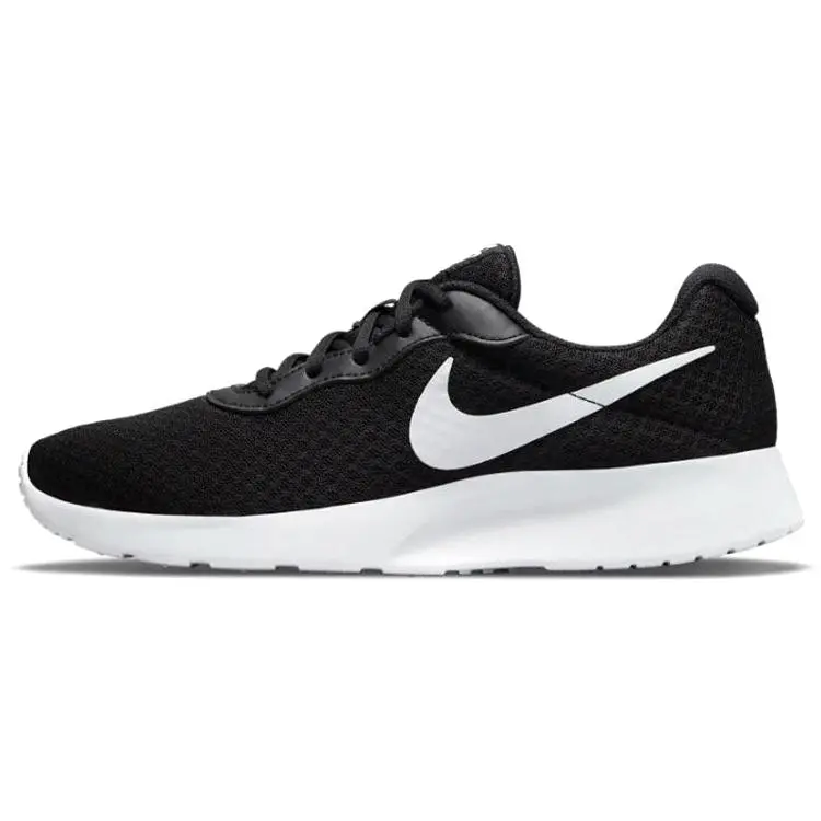 Nike Tanjun Women's Casual Low-Top Sneakers in Black and White Verifiable, with credentials and supporting global authentication
