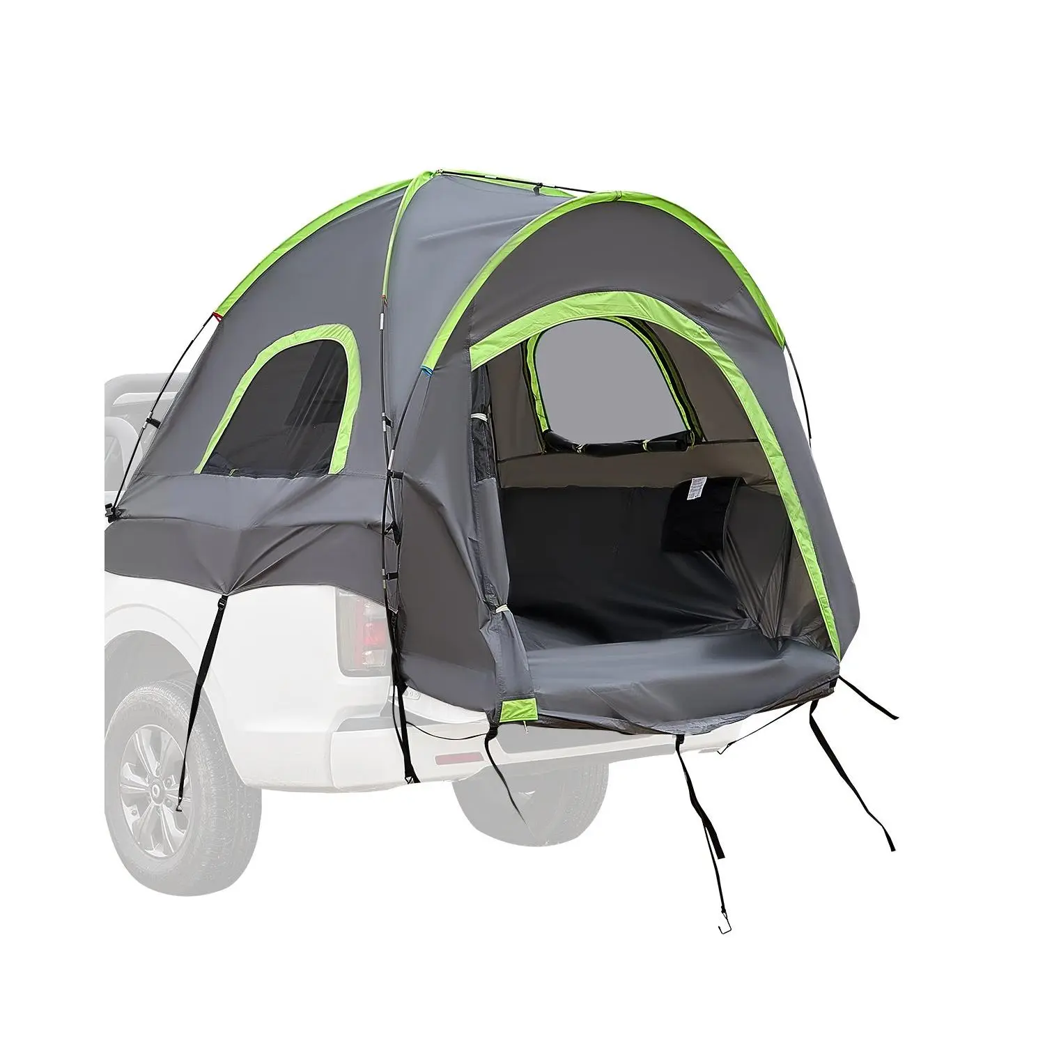 VEVOR Pickup Truck Tent, Fit 5.0-5.2 ft Truck Tents for Camping, Waterproof PU2000mm 2-3 Person Sleeping Truck Bed Tent with Double Layer Design Windows, Sturdy Truck Bed Camper Shell with Storage Ba