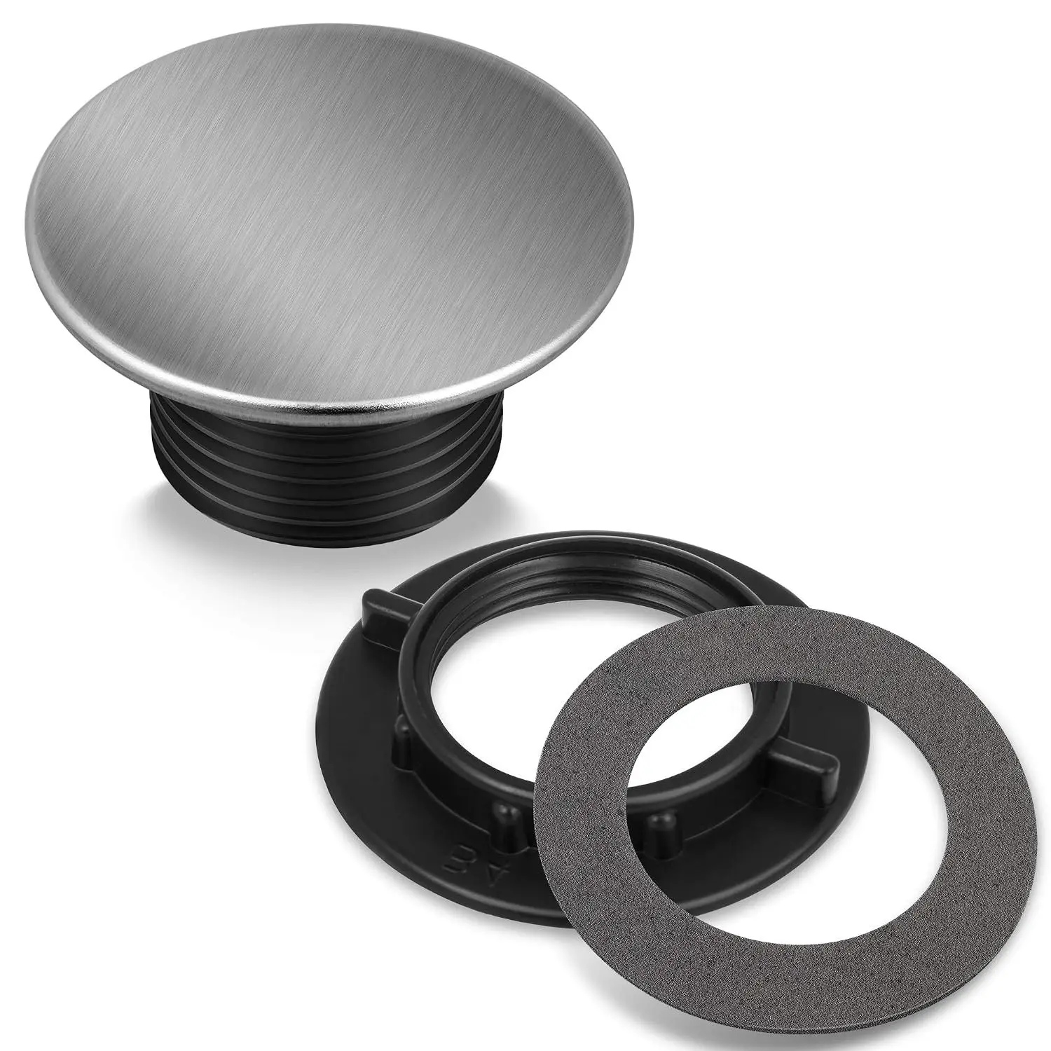 Premium Brushed Stainless Steel Kitchen Sink Tap Faucet Hole Cover