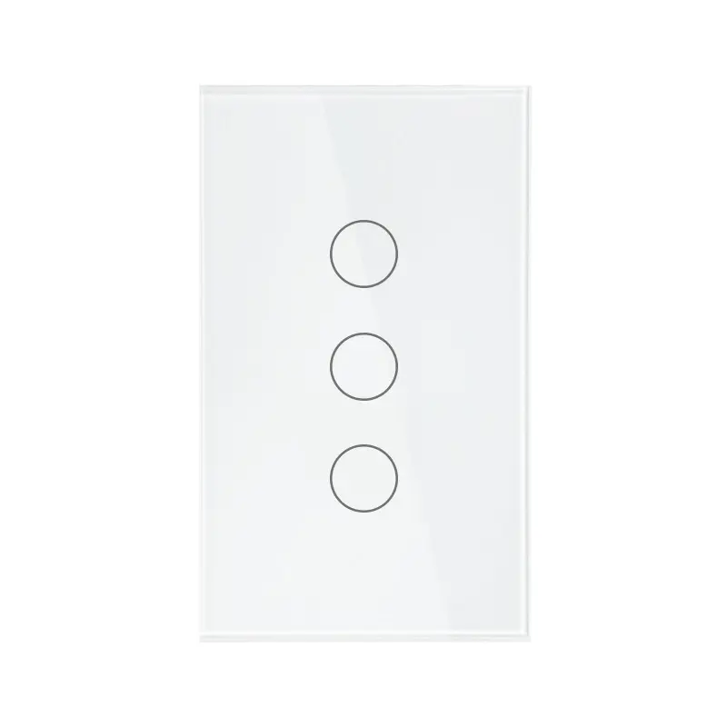WiFi Smart Electronic Switch (1/2/3/4 Gang) - 120V US Standard, No Live Wire, Dual Mode, Bluetooth & App Control, 120*72*32.5mm, Indoor Use, Easy Installation, Wall Box Fit for Most American Standard Wall Boxes, Simple Pairing