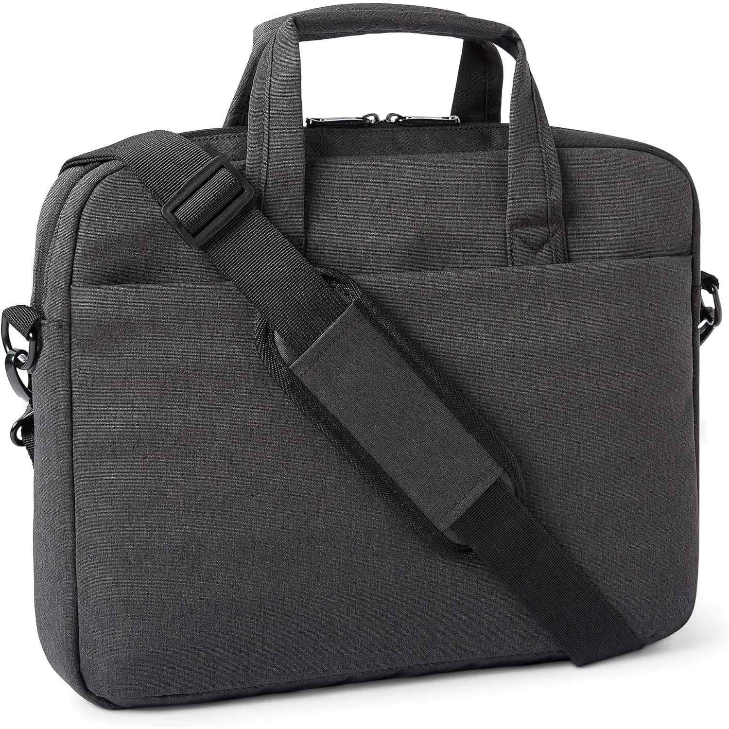 15.6-Inch Laptop Messenger Bag for Women and Men, Computer and Tablet, Black
