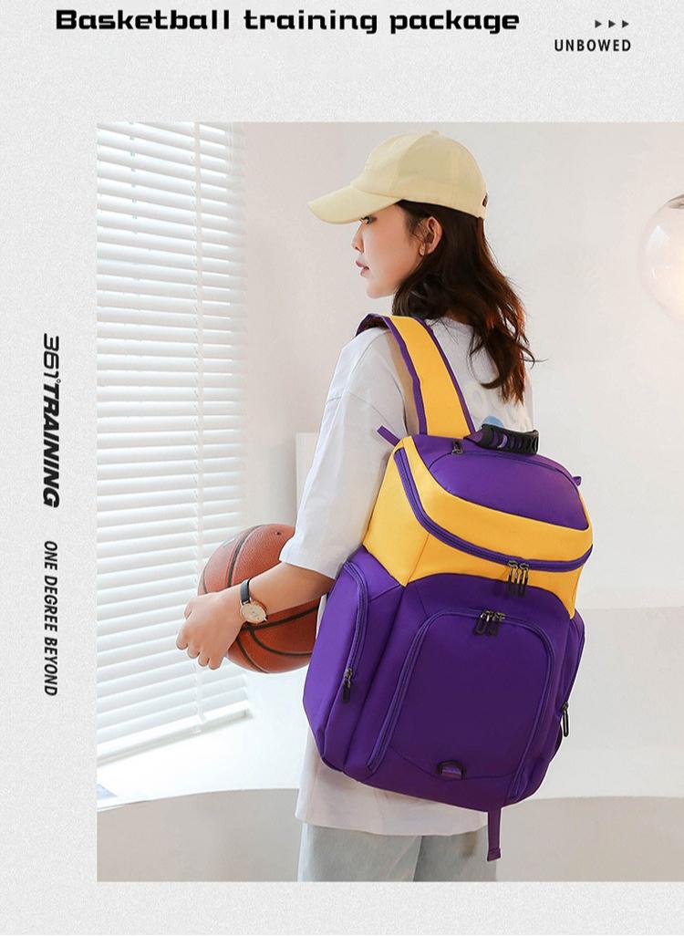 Shoulder basketball bag storage large capacity multi-function student special sports training backpack men's travel logo