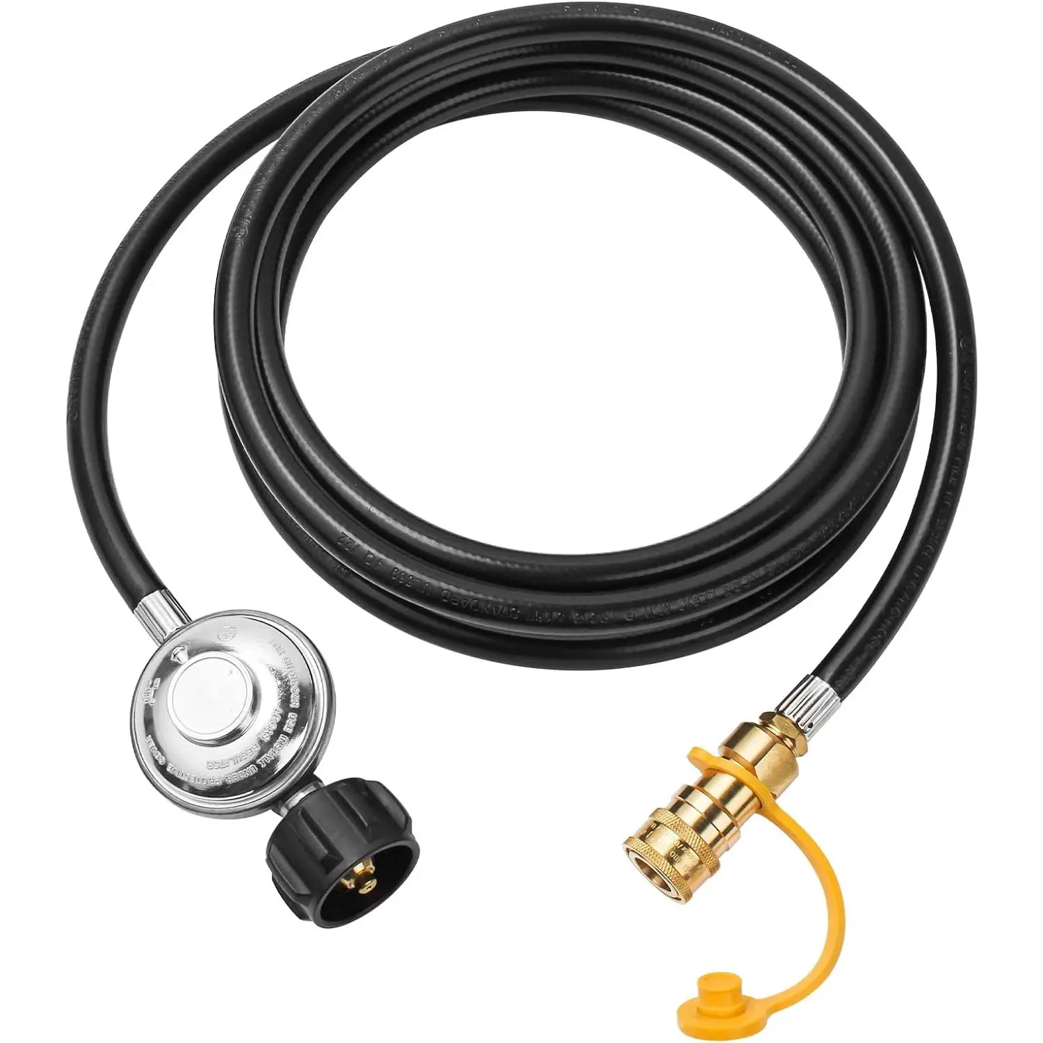 Upgraded 3/8" Hose with Regulator, 12ft Length, 3/8 in Quick Connect - Compatible with Heater Big Buddy QCC1 Adapter Connection (Model F271803)