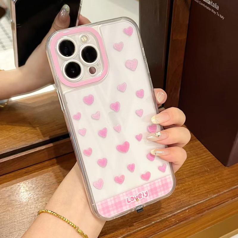 LED Love Phone Case, Compatible with iPhone 17/16/15/14/13/12/11 Pro/Pro Max/Plus, iPhone 17 PRO MAX, Stylish Protective Cover, Unique Design for Daily Use, Protective Casing