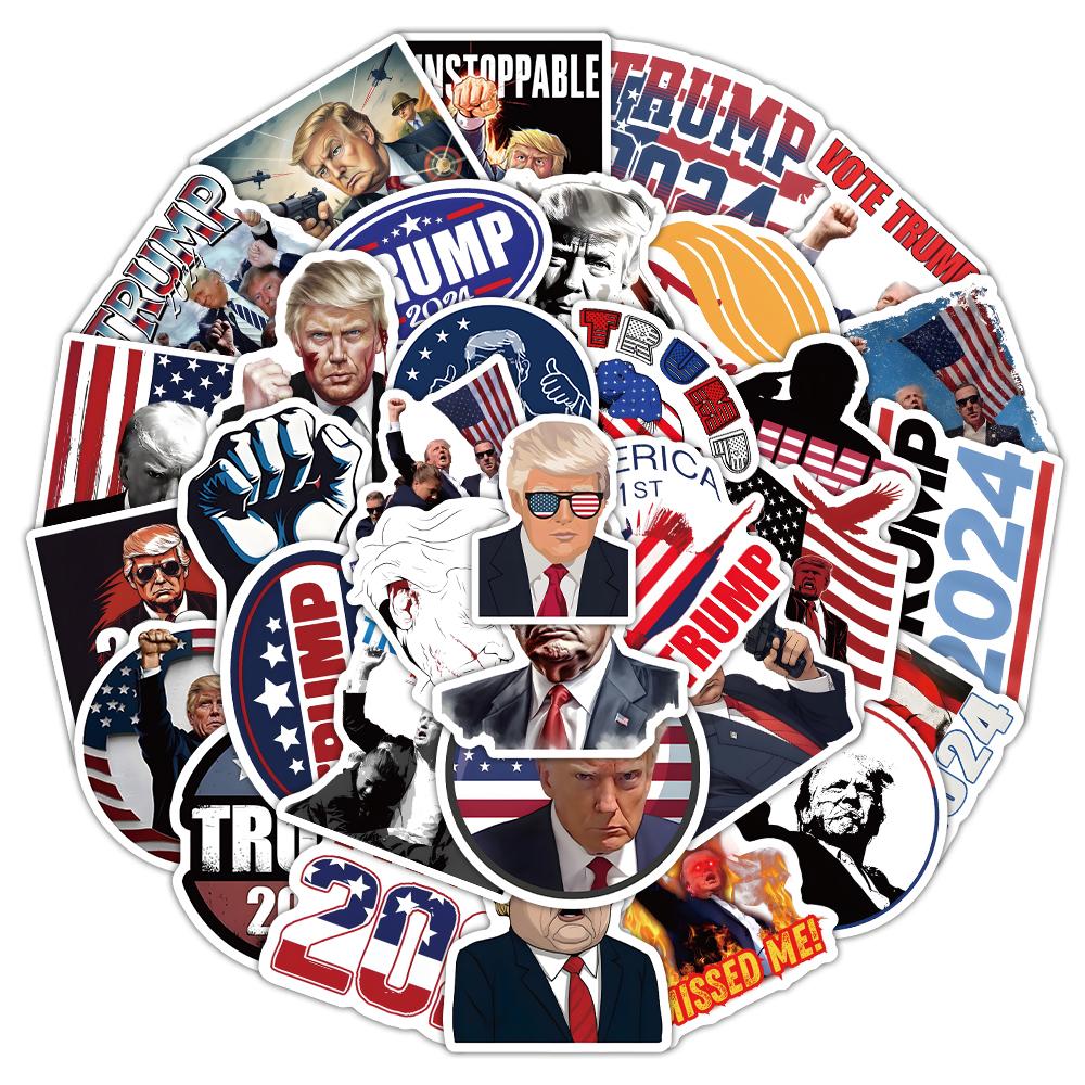 250 waterproof stickers, personality Trump, mobile phone cup luggage decoration stickers
