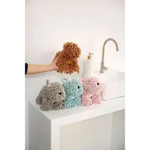 2026 New Cute Puppy Shape Hangable Hand Towels, Soft Absorbent Wall Hanging Towels for Kitchen Bathroom, Ideal Gift for Home Use