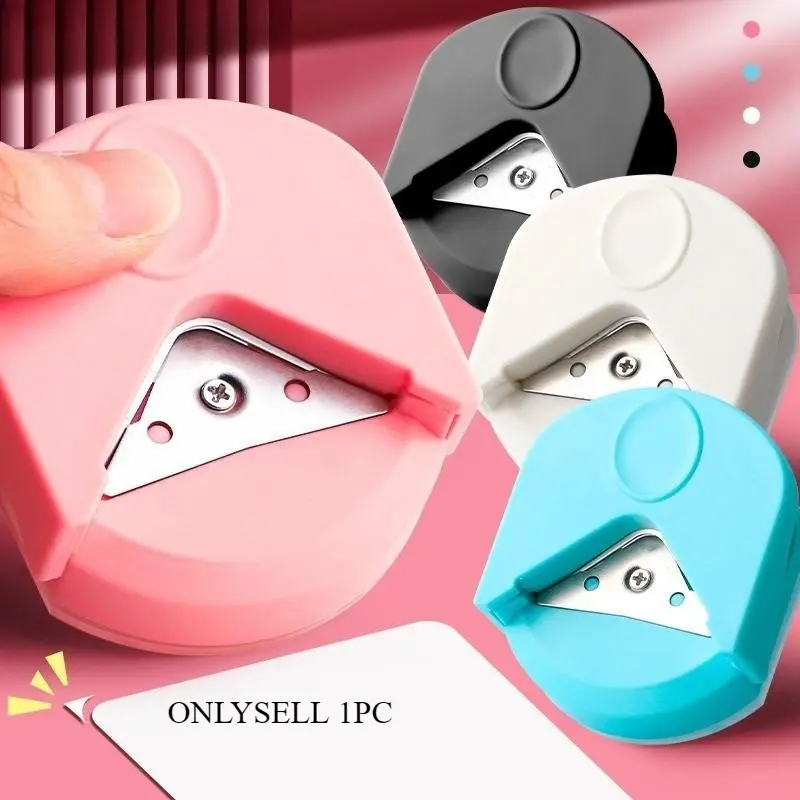 1pc Pink Photo Corner Cutter: Effortlessly Create Perfectly Rounded Corners for Your Photos and Paper Projects! Paper Trimmer Paper Cutters