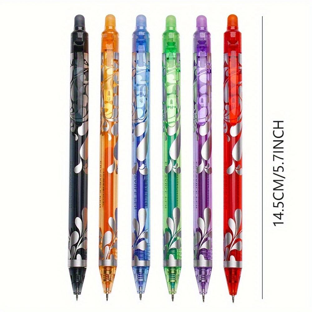 0.5mm Erasable Gel Pen, 6/12pcs Colorful Erasable Gel Pen, Writing Pen College Student Pen for Office School Student, Office Stationery & Supplies