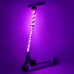 Waybelive LED Scooter Lights, Remote Control Skateboard Light, 16 Color Change by Yourself, Waterproof, Shockproof, Super Bright to Display at Night. Good Gift for Kids