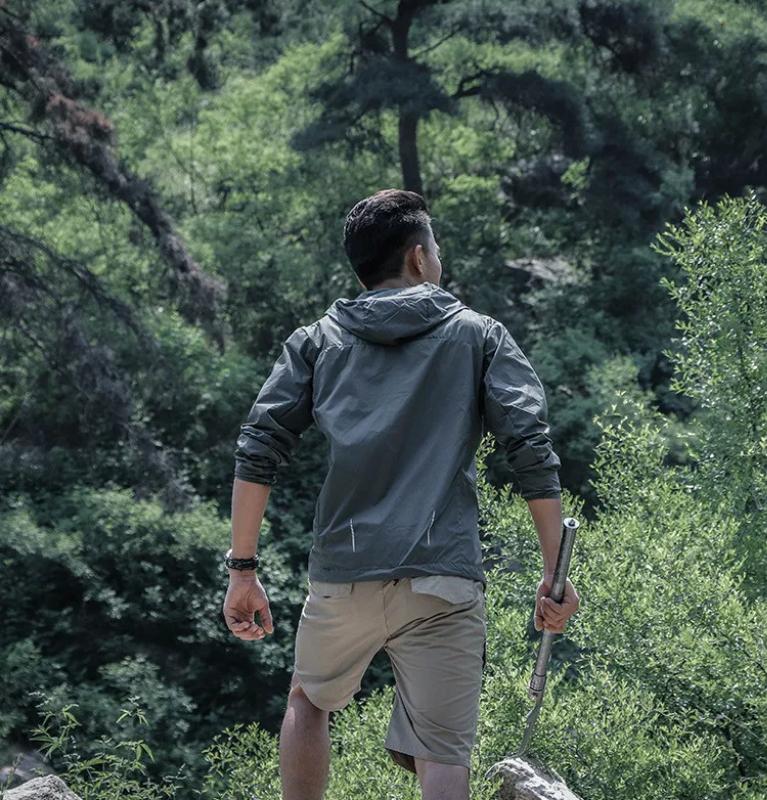 Kyn Apparel Men's Breathable Sun Protection Clothing, Tactical Windbreaker, Sports Coat, Tactical Hoodie, Outdoor, Summer